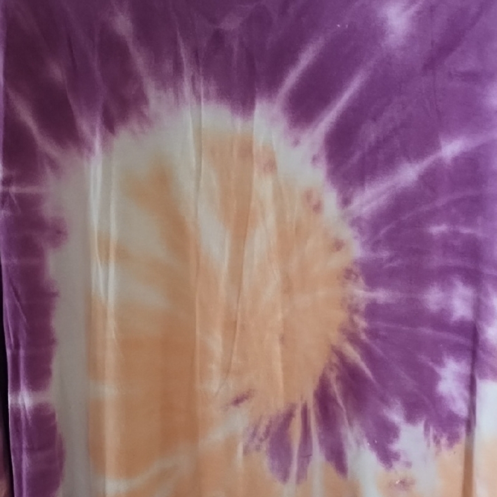 torrid Purple & Peach Tie-Dye Long Sleeve Top - Picture 2 of 3